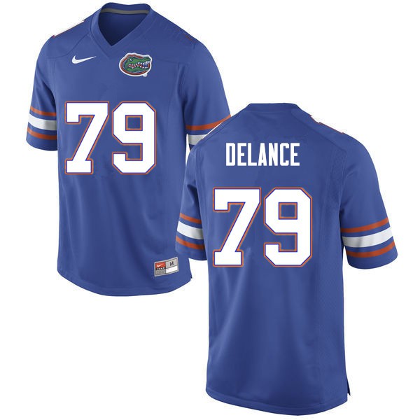 Men #79 Jean DeLance Florida Gators College Football Jerseys Blue